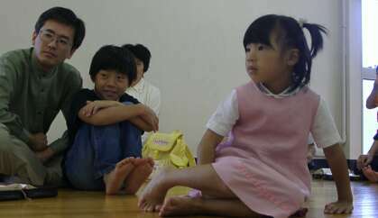 Children listening to Bible story