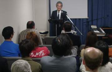 Pastor Nagashima Preaching at the Cell Church