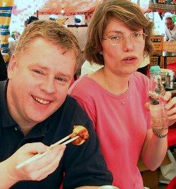 Will tries the fried octopus