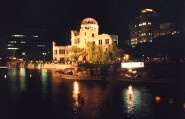 River and A-Bomb Dome on 8/6 at night